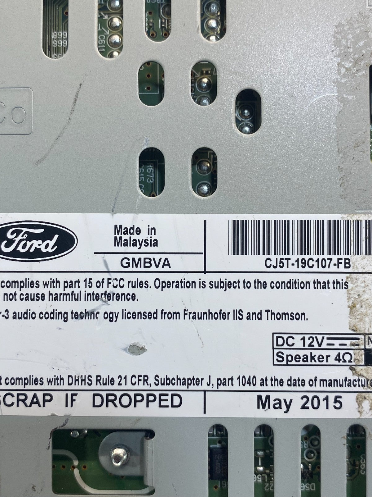 2015 2016 Ford Escape Radio Receiver ID cj5t-19c107-fb AD1578 DG6