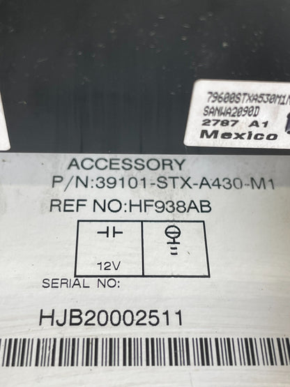 2007 to 2009 Acura Mdx Radio Stereo 6 CD Player Climate Control Pan AD5951DG9