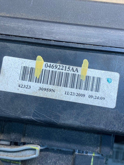 2009 Jeep Grand Cherokee Fuse Box Relay Panel Body Control Module BCM AH3311 LK6