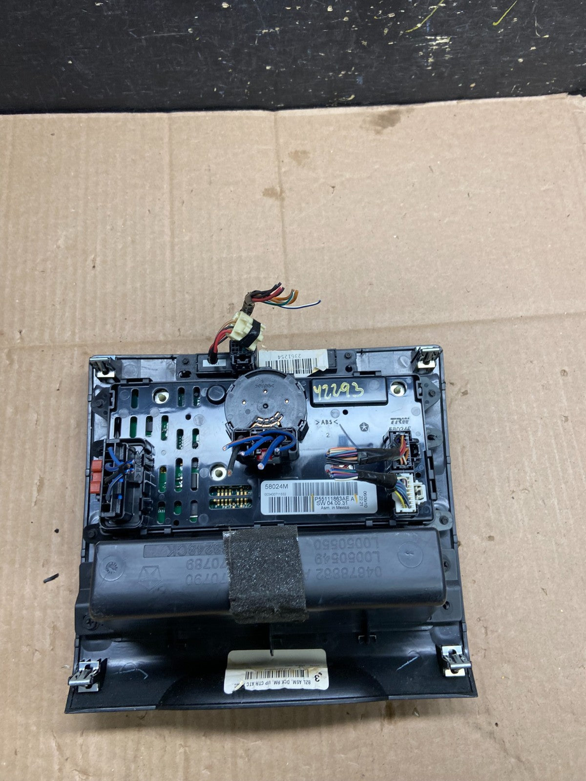 2009 2010 2011 Volkswagen Routan Ac Heater Climate Control p55111863ae Y2293 DG4