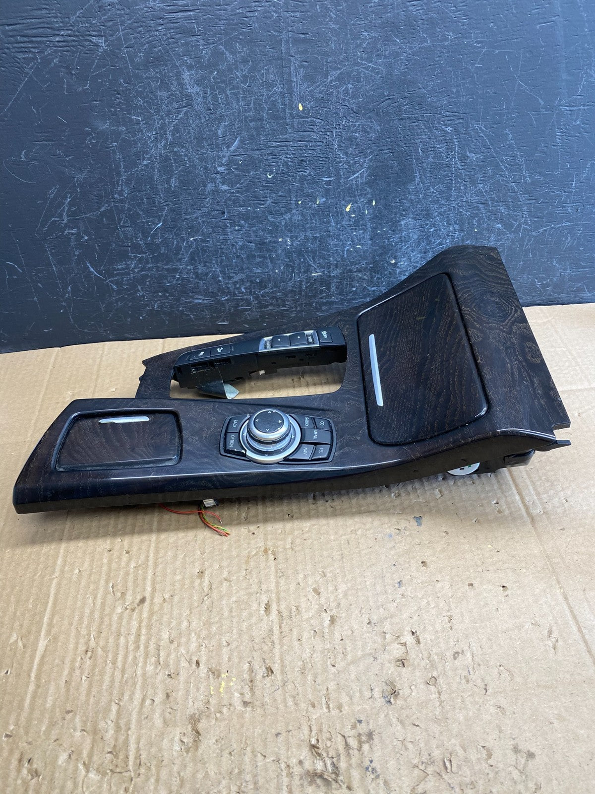 2011-2016 BMW 5 F10 Center Shifter Console Trim Cup Holder Switches OE AC9591 DG2