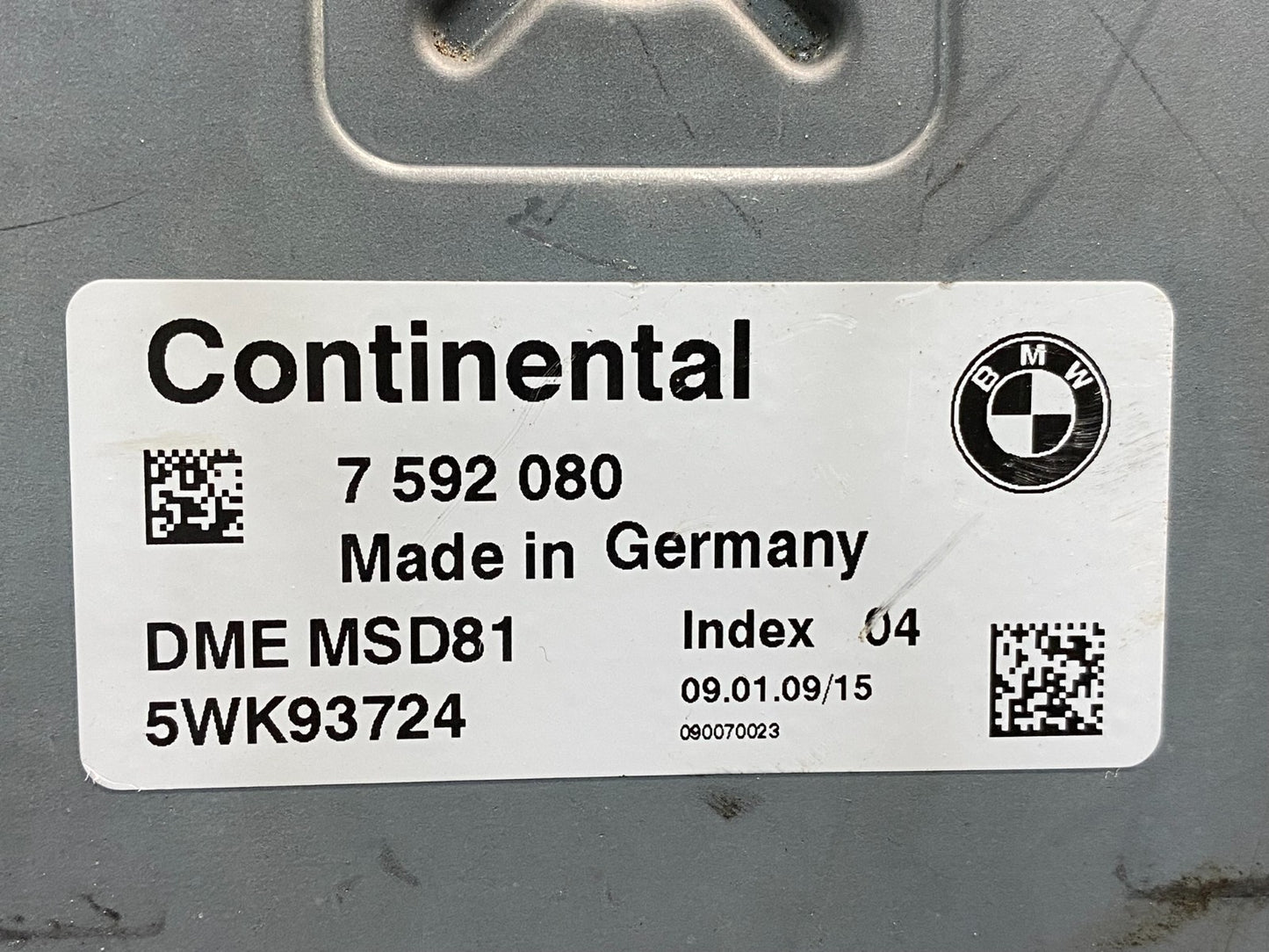 2007 to 2010 BMW N54 335i 535i Engine ECU ECM Computer Module 7592080 AD9959 DW2