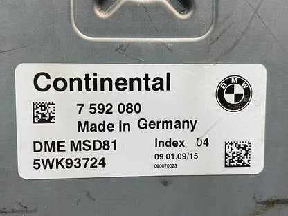 2007 to 2010 BMW N54 335i 535i Engine ECU ECM Computer Module 7592080 AD9959 DW2