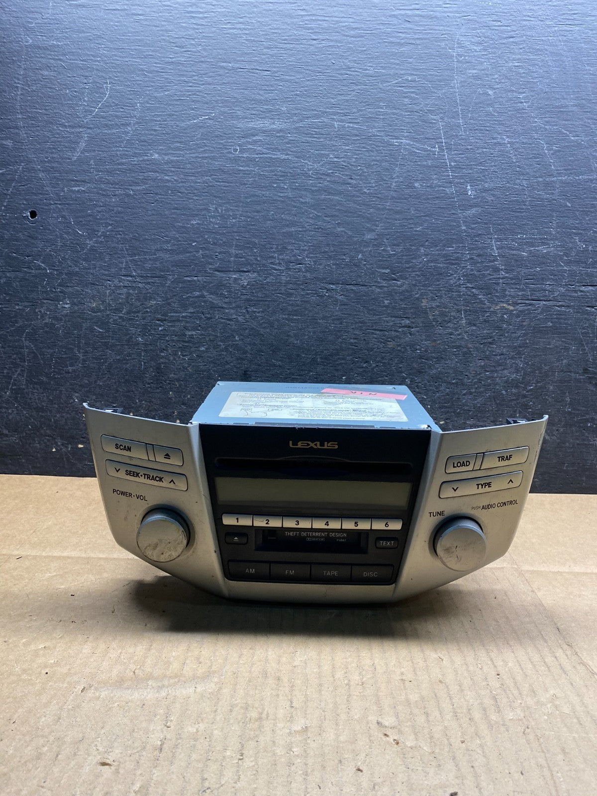 2006 Lexus RX400h Radio Casette AM-FM CD Player AI7664 DG0
