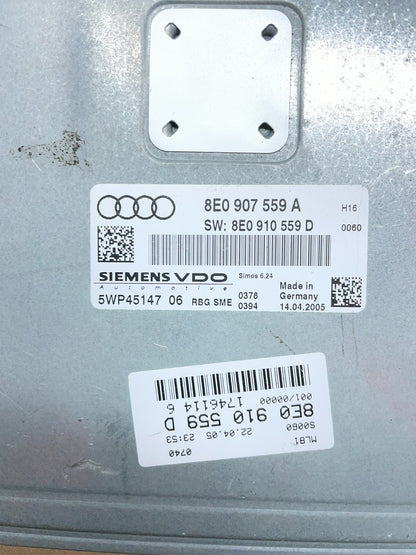 2006 2007 2008 Audi A4 2.0L Engine Computer Ecu Pcm Ecm Pcu Oem OEM W2393  DG3