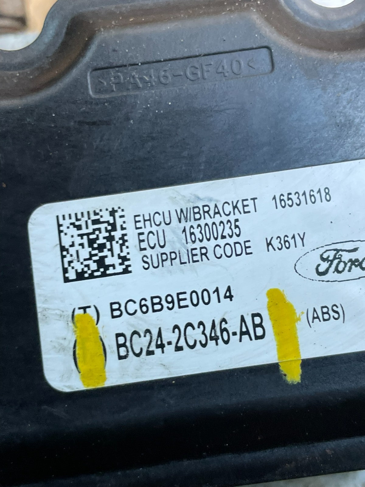 2014 2015 FORD E350 Van ABS Anti Lock Brake Pump BC24-2C346-BC U95287