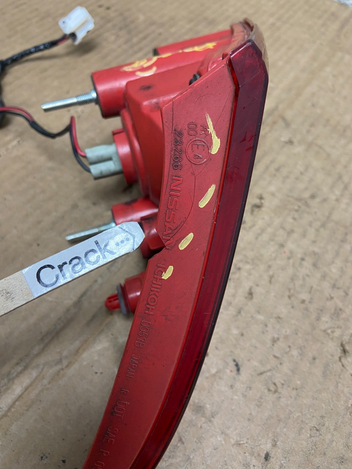 2009 2010 Nissan Murano Right Passenger RH Side Inner Tail Light Oem AA6480 LK6