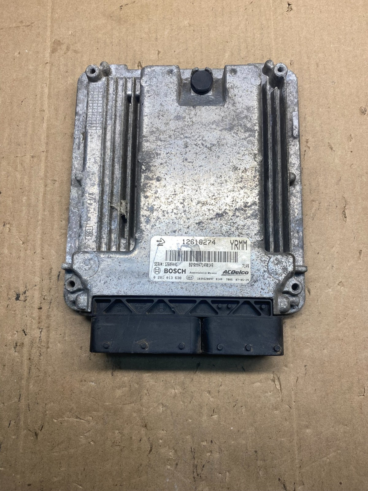 07-10 GMC Sierra/ Savana 2500 6.6L Engine Computer PCM ECU 12618274 AE77890