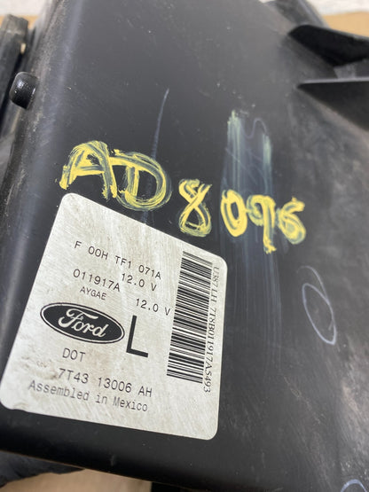 2007 2008 2009 2010 Ford Edge Headlight Left Driver Halogen AD8096 DW9