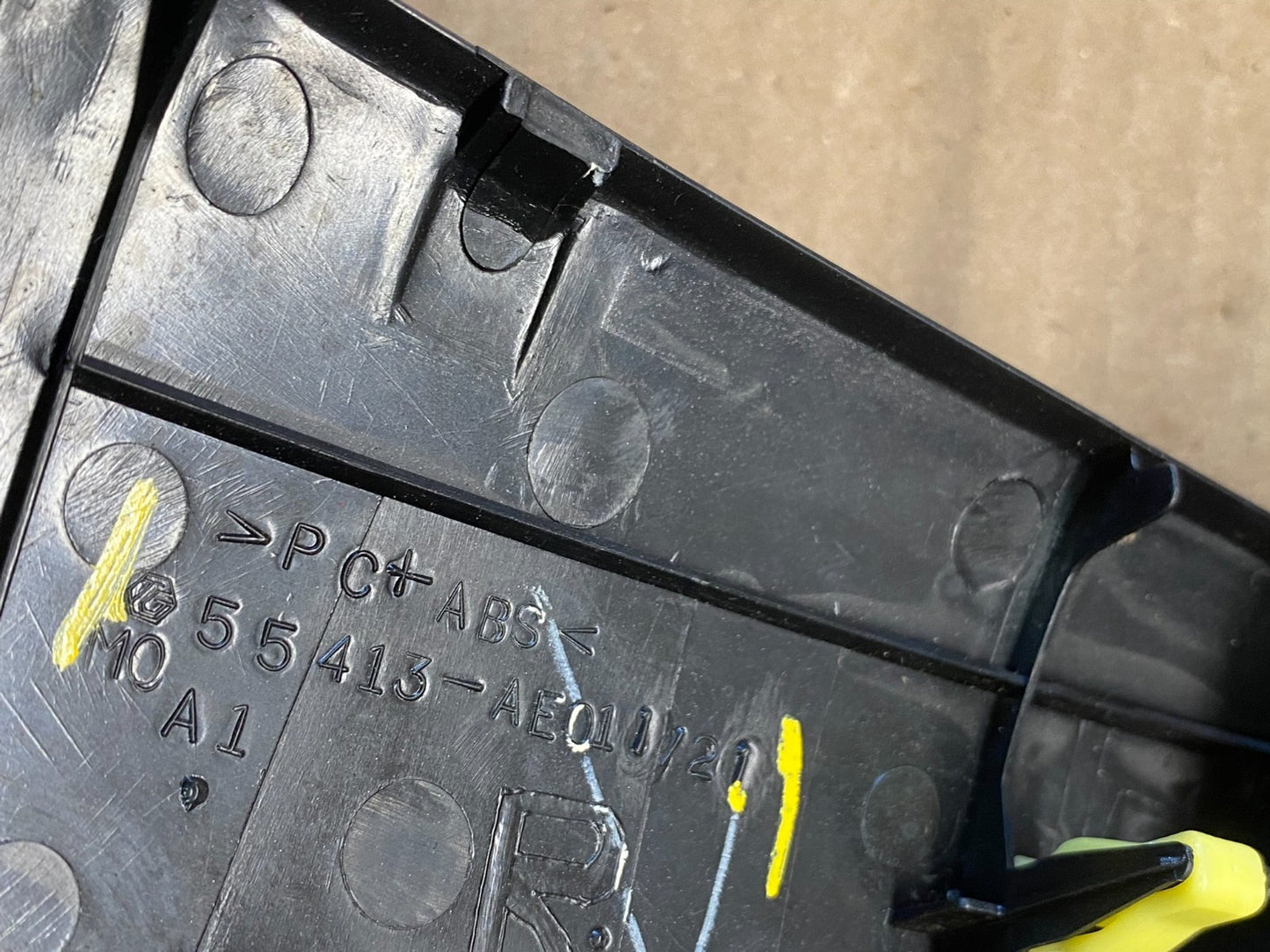 2004 to 2010 Toyota Sienna Right Side Radio Switches Bezel Trim OEM S2637 DG4