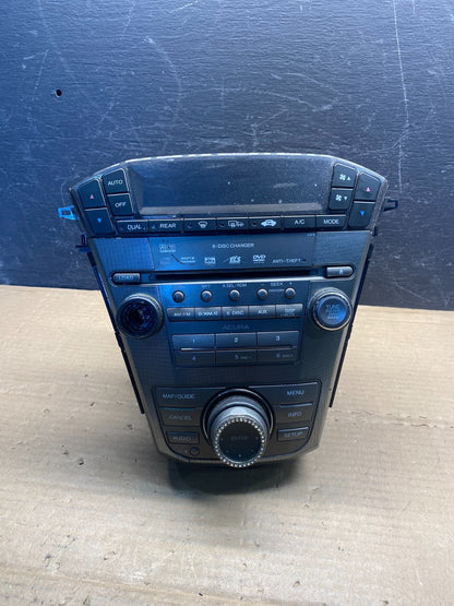 2007 - 2009 Acura Mdx Radio Stereo 6 CD Player Climate Control Pan AF3992 DW0