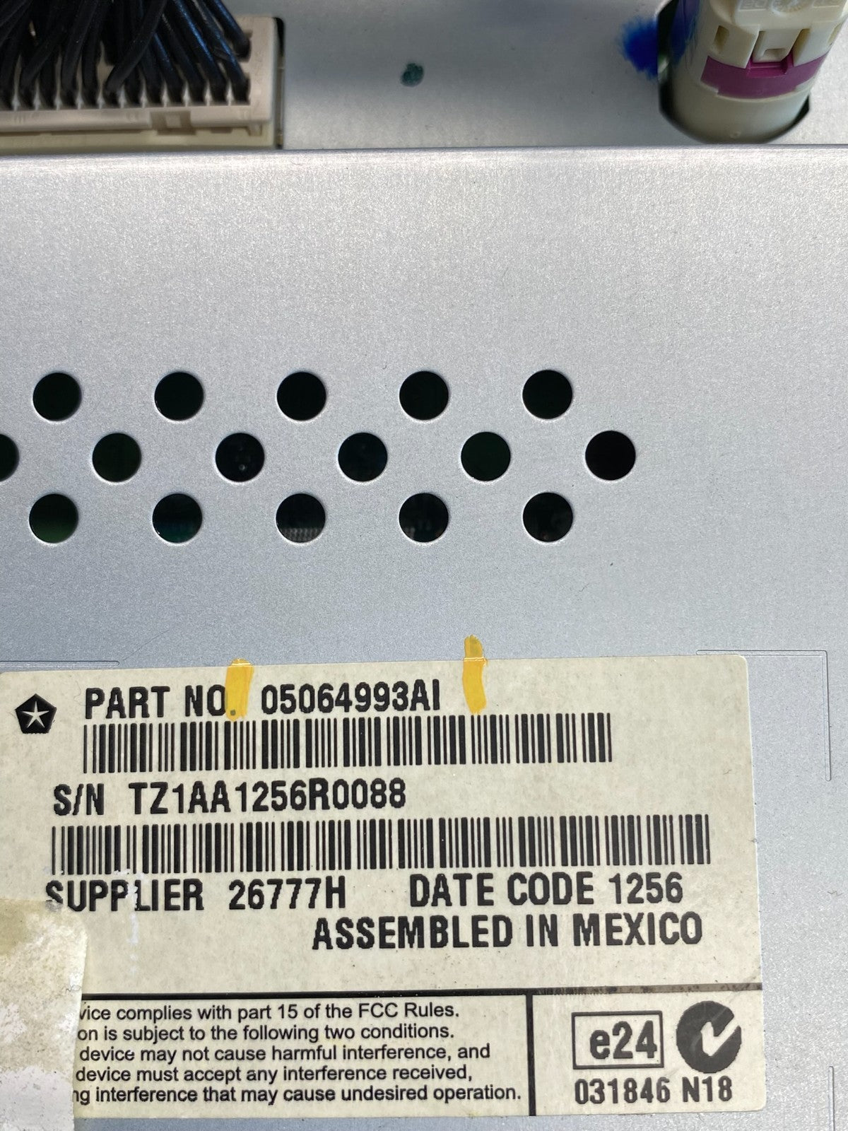 2011 to 2019 Dodge Journey 8.4 Radio Display Screen Air Vents AC9142 DG6