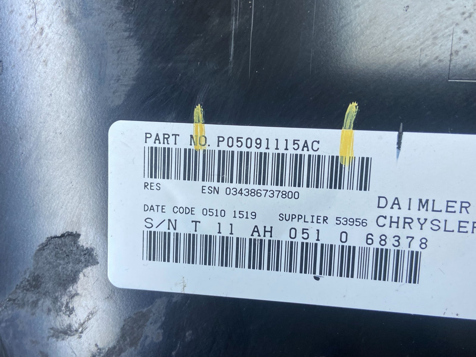 2008 - 2010 Dodge Avenger Center Dash Black Radio Trim Bezel Panel AB9374 DG5