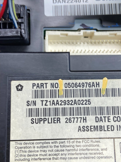 2011-2019 Dodge Journey 4.3 Radio Display Screen Bezel Trim Air Vents AF2378 DG6