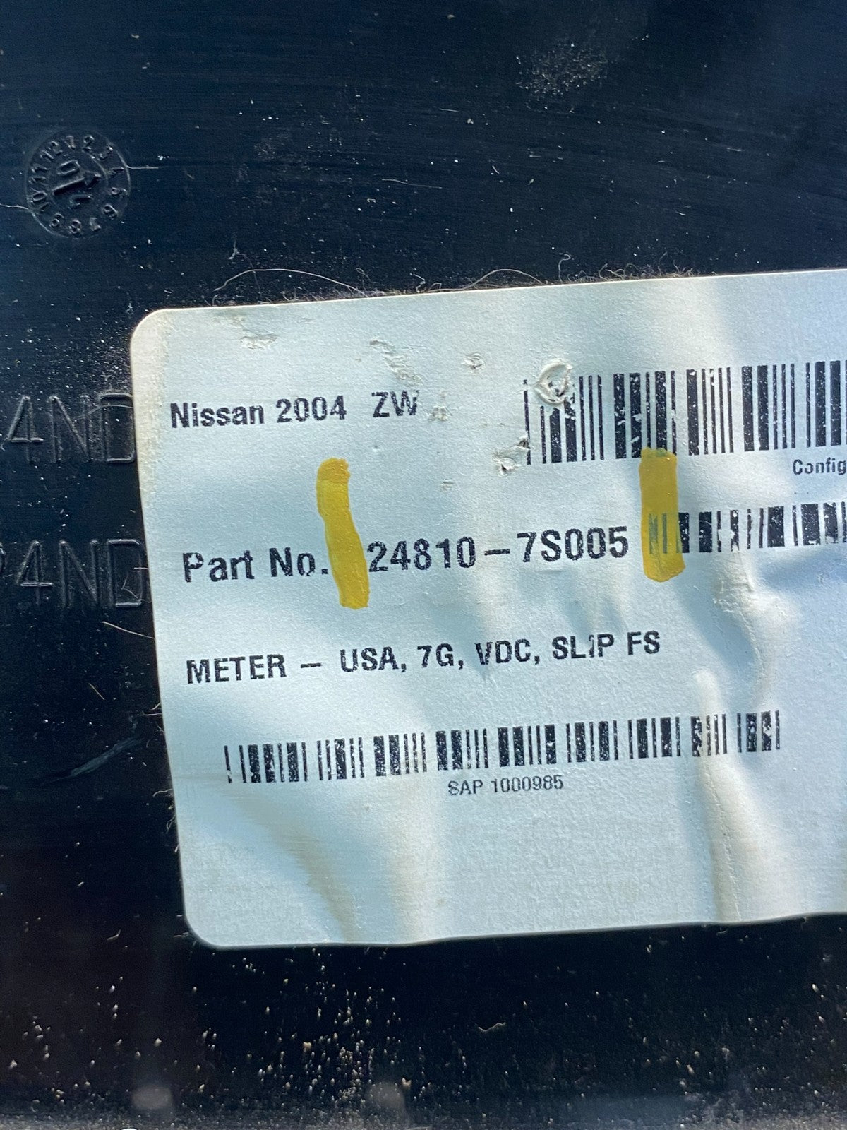 2004 to 2005 Nissan Titan Speedometer Cluster Gauge Bezel AG7458 DG5