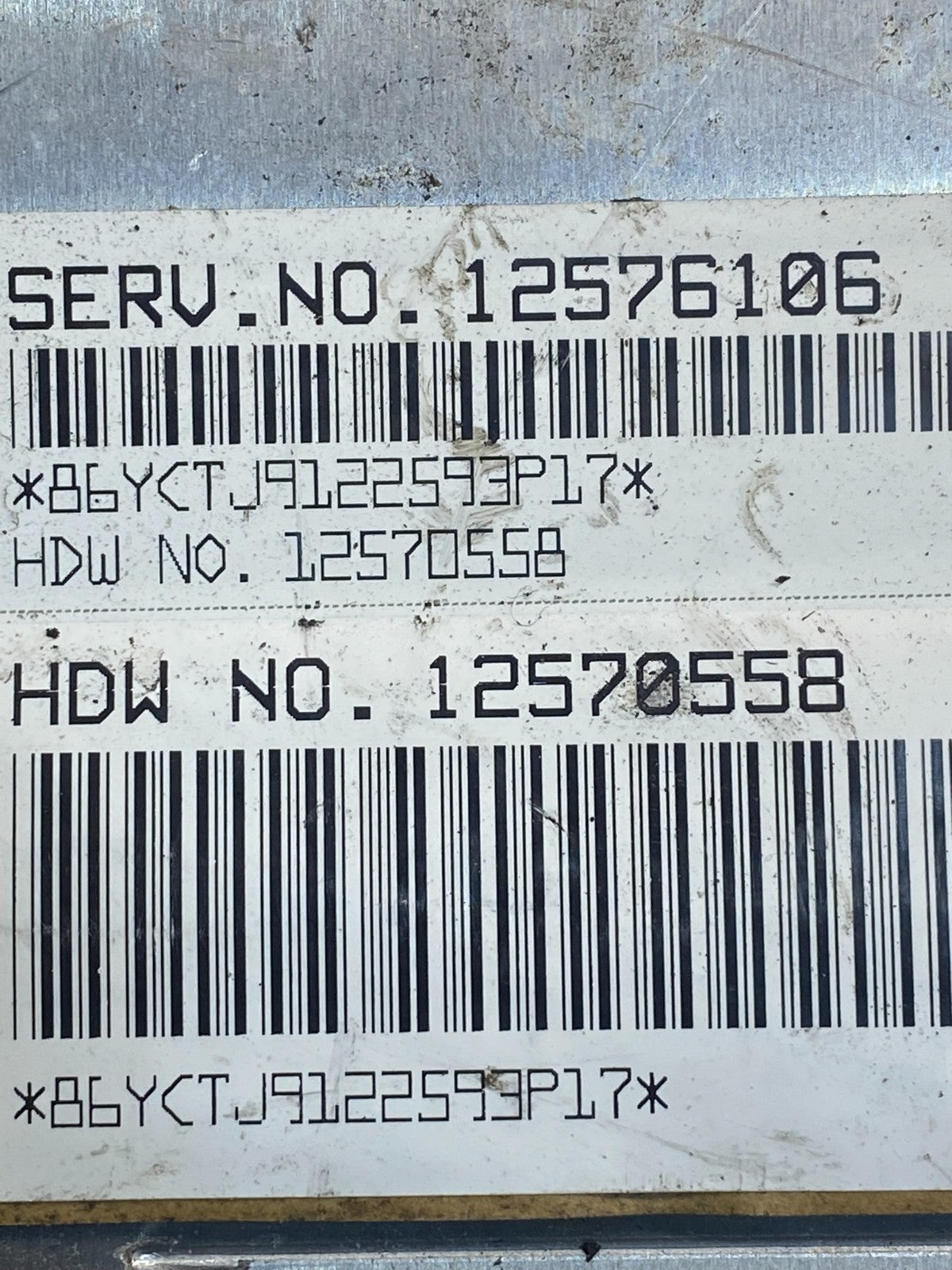 2003 Chevrolet Astro Ecu Engine Control Module Unit Ecm 12576106 AH1719 DG2