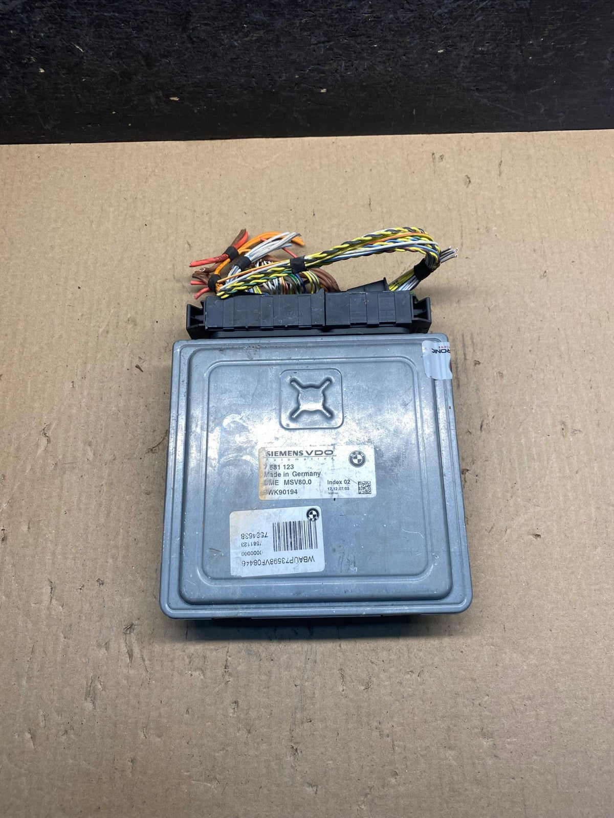 2007 - 2011 BMW 328i 528i E90 ECM ECU Engine Computer 7581123 AH3325 LK0