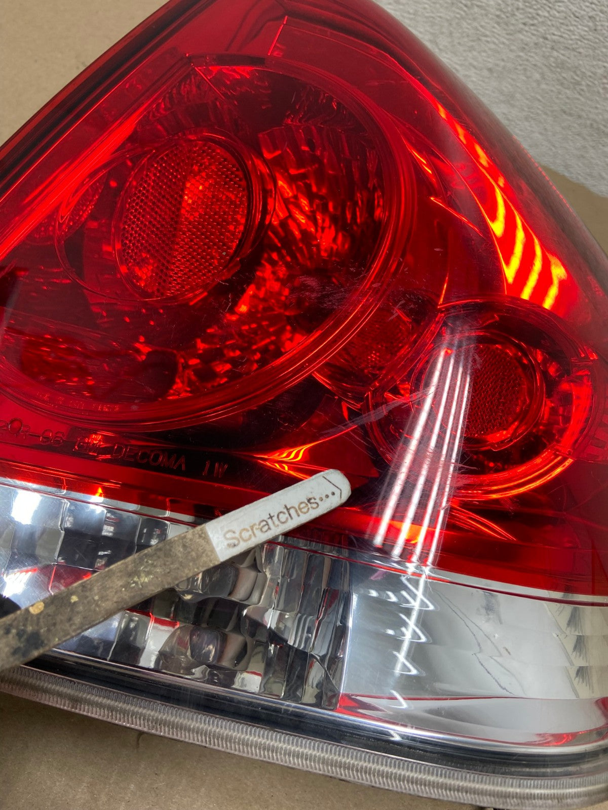 2006 - 2012 Chevrolet Impala Tail Light Right Passenger RH Side AG6824 LK3
