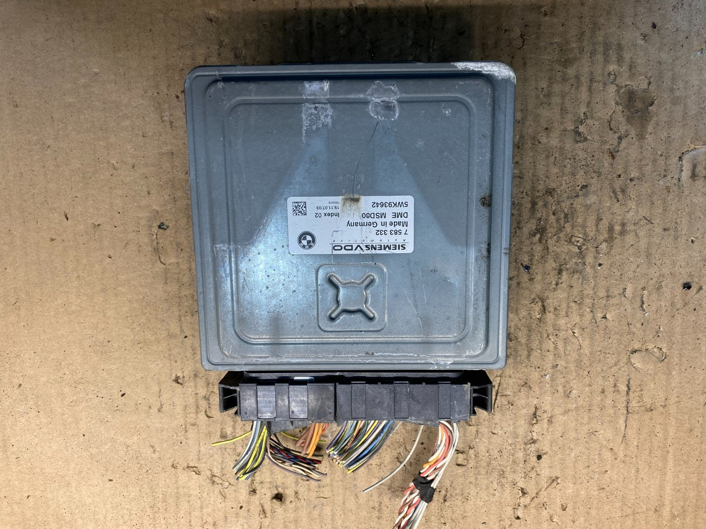 2007 to 2010 BMW N54 335i 535i Engine ECU ECM Computer Module 7583332 AE8065 DW1