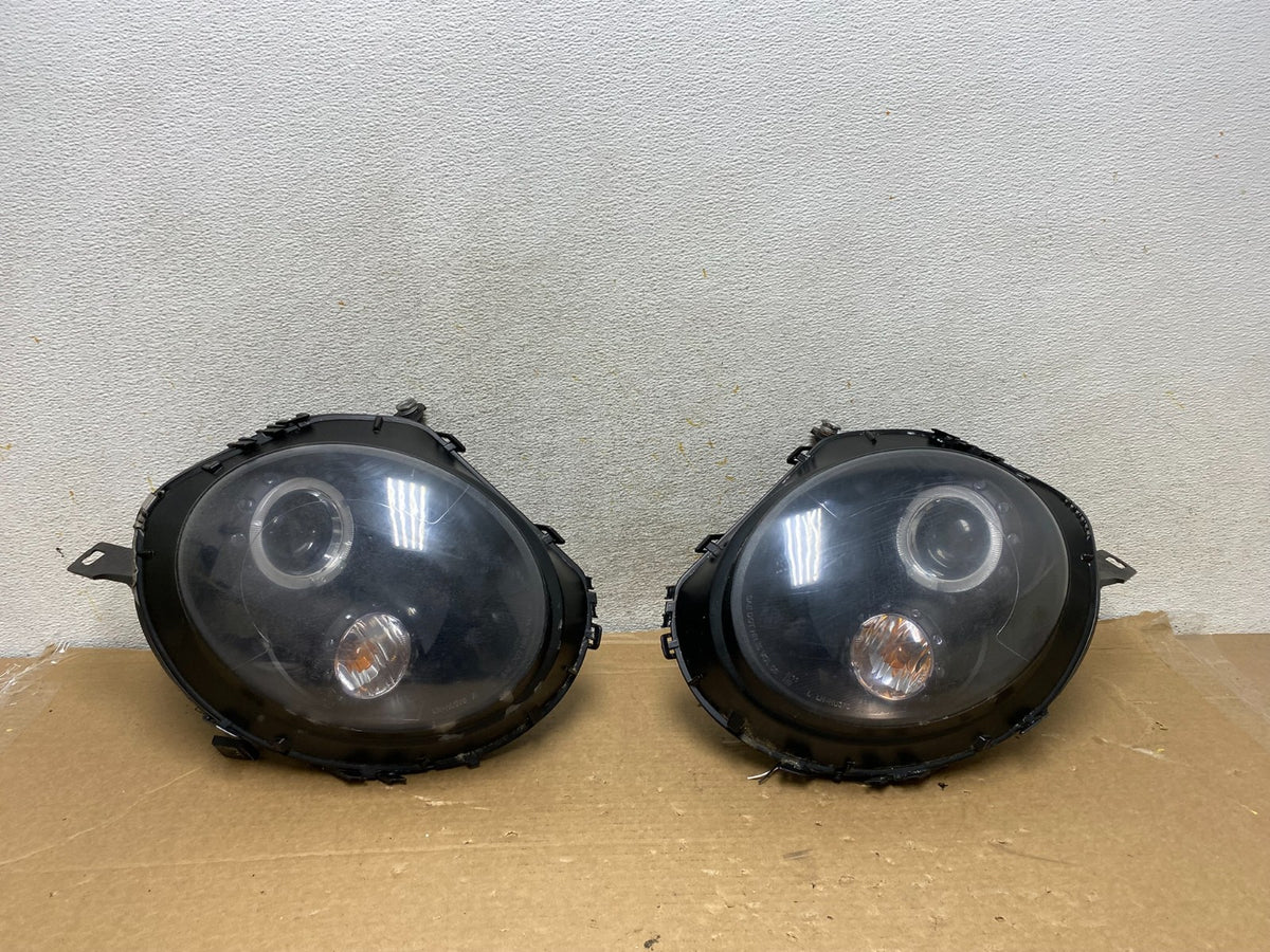 2007 to 2013 Mini Cooper Left+Right Set LED Black Headlights AH8362 DG0