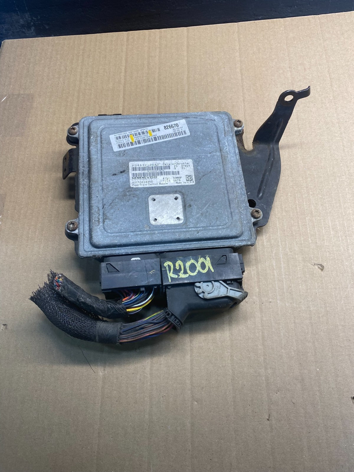 2007 2008 Chrysler Avenger Sebring Engine Computer P68022133AE ECM ECU ac0424 DG0