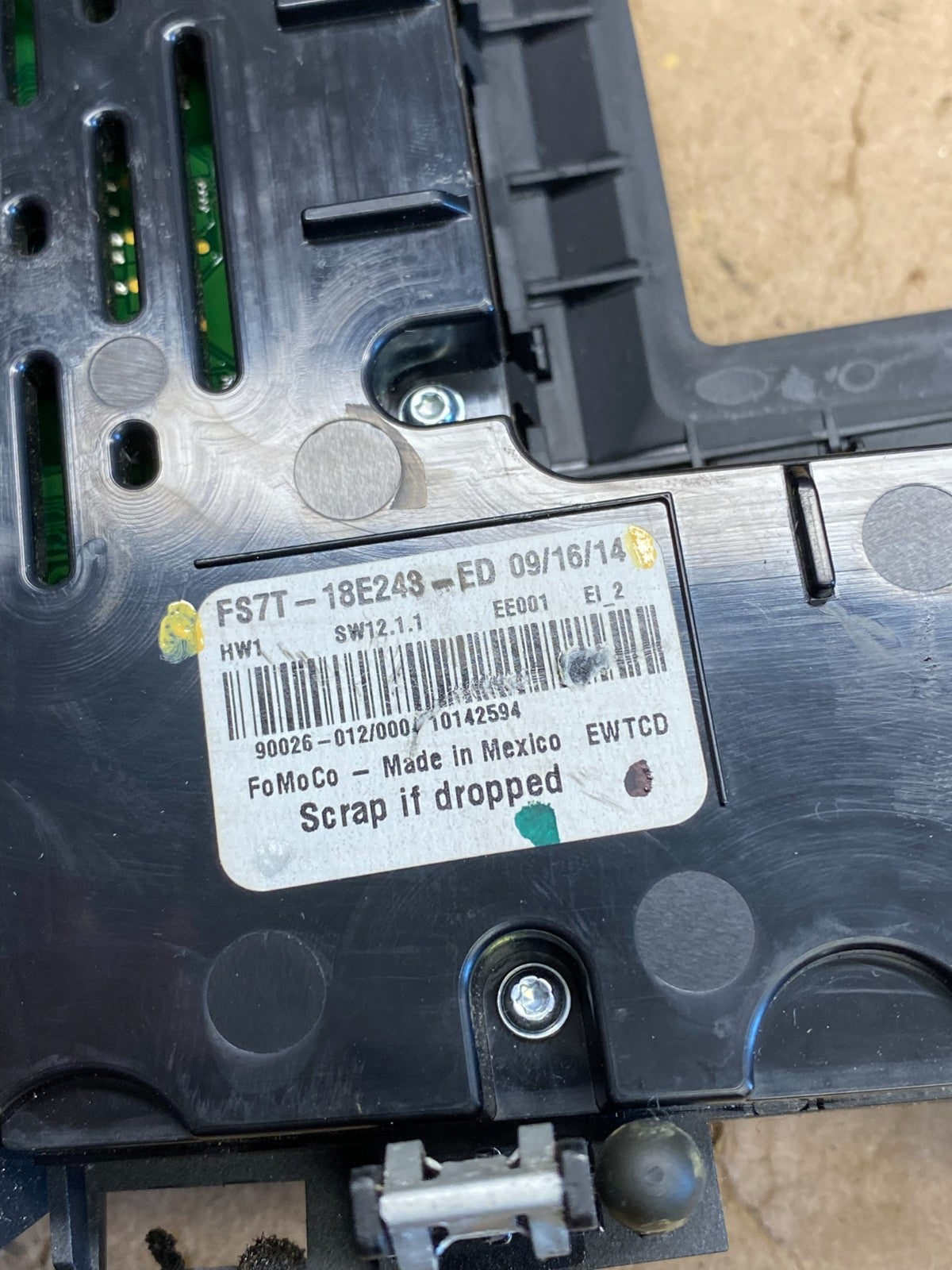 2013 - 2016 Ford Fusion Radio Climate Control A/C Control AJ1630 DG4