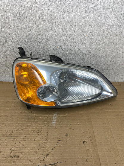 2001 - 2003 Honda Civic Coupe Headlight Halogen Right Passenger Rh AG9092 DW0
