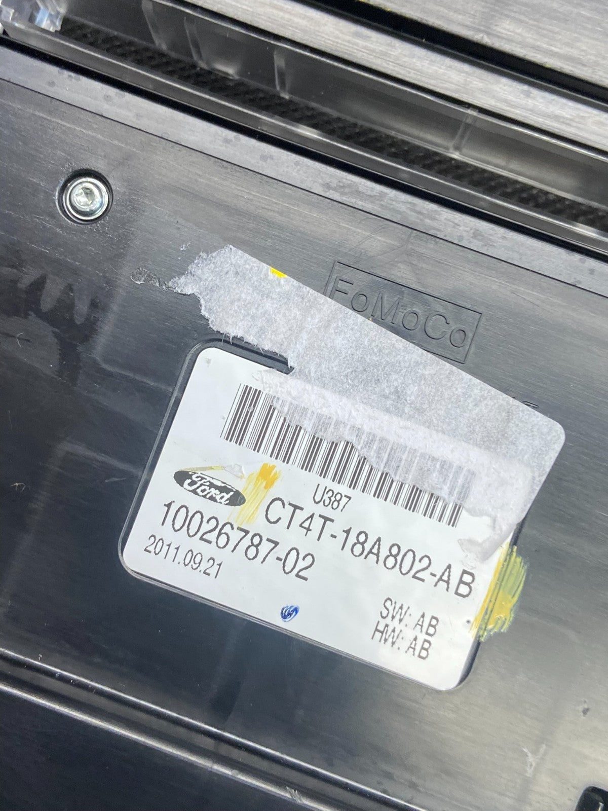 2011-2014 Ford Edge Heater Climate Control Radio CD Control Dash Bezel ab9333 DG6