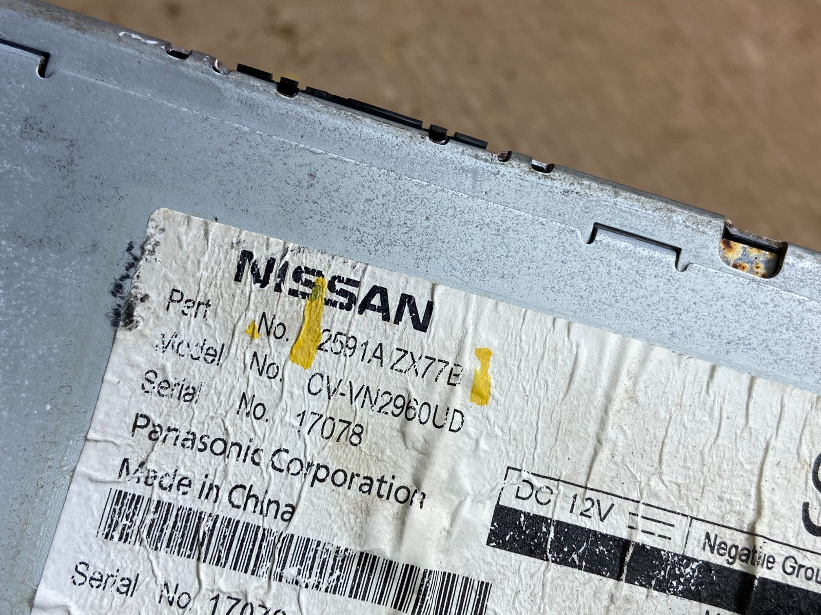 2009 - 2010 Nissan Murano Maxima Radio CD Navigation W1848 DG5