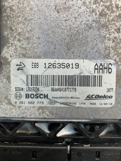 2010 2011 GMC Acadia Traverse Engine Control Module ECM ECU 12635019 AE7416 DW2