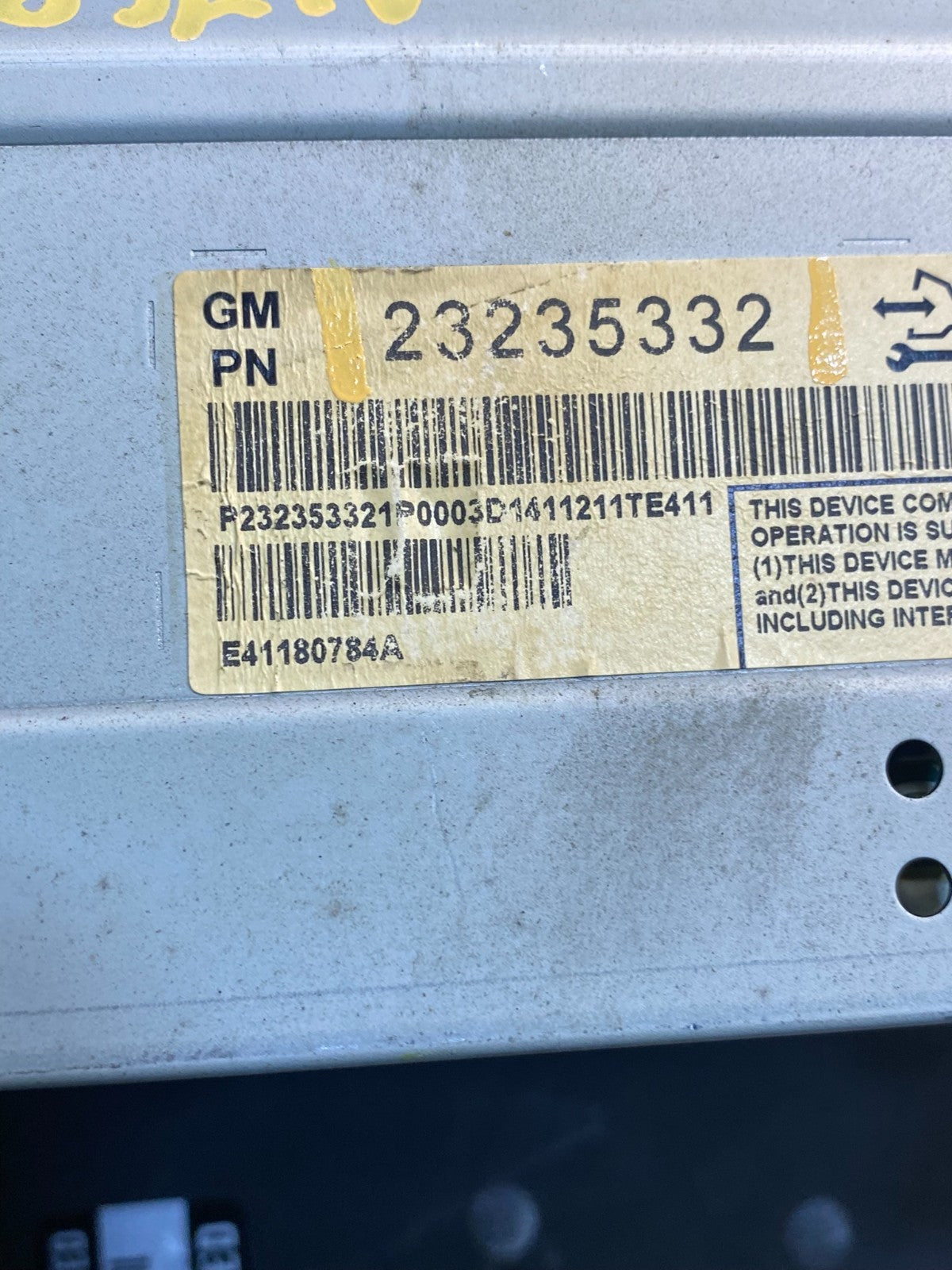 2013 2014 2015 Chevrolet Malibu Display Dash Screen Radio Information AI7684 DG8