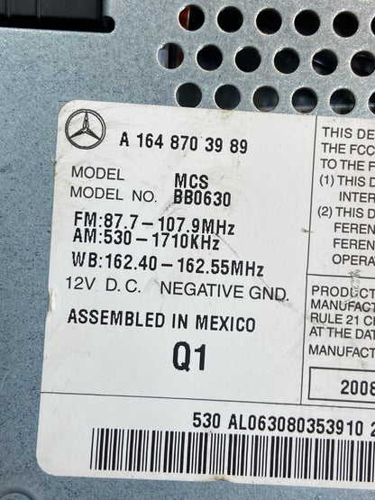 2006 2007 2008 Mercedes ML350 GL450 Radio Navigation Screen Display ae2545 DG6