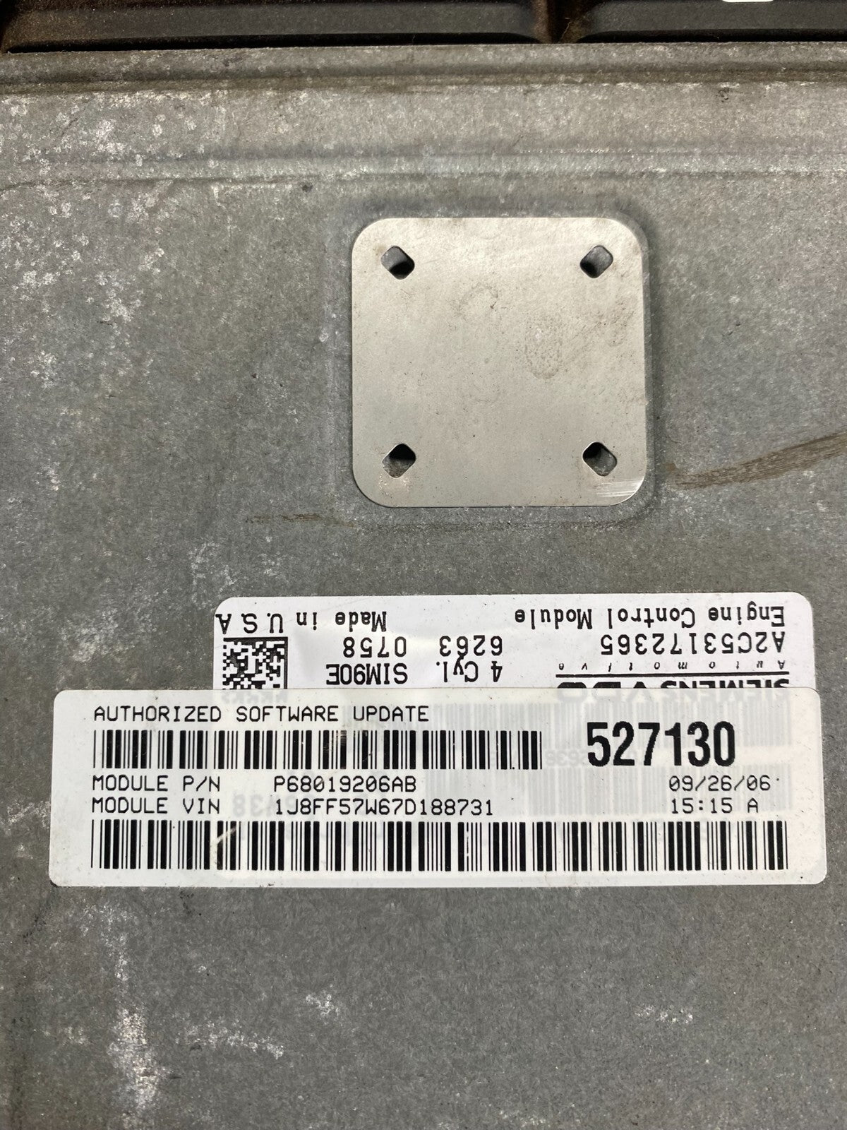 2007 Jeep Compass Patriot 2.4L ECM Engine Computer P68019206AB D0567 DG13