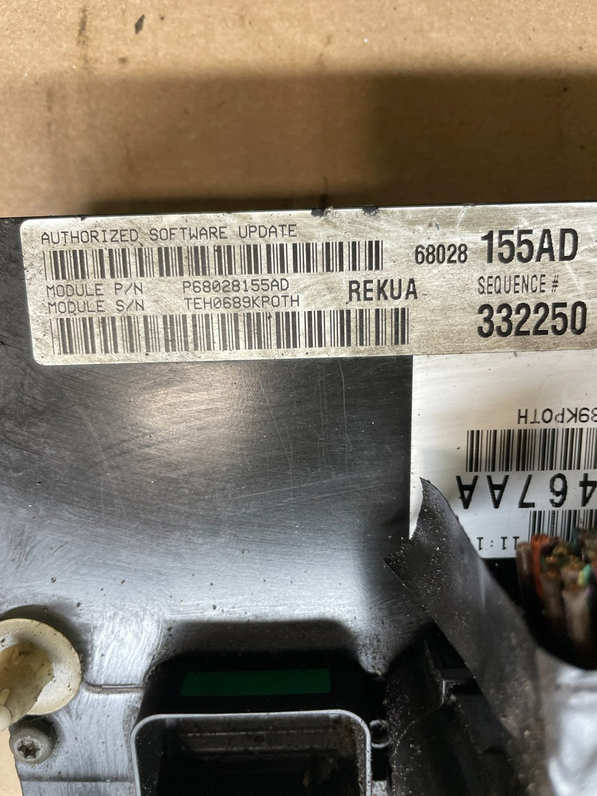2009 to 2010 Jeep Grand Cherokee Computer Engine Control ECU ECM r3683 DG4
