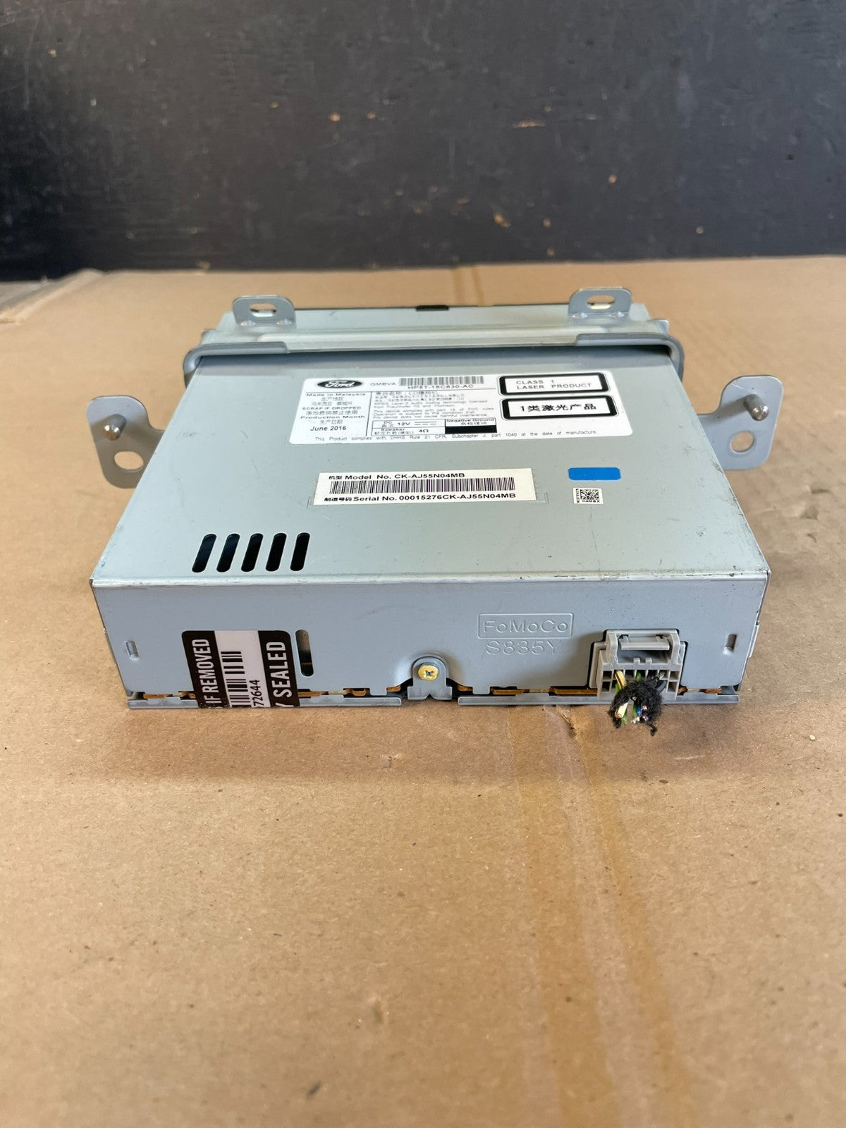 2017 to 2020 Lincoln MKZ Factory Radio Cd Mechanism Player AD5943 DG6