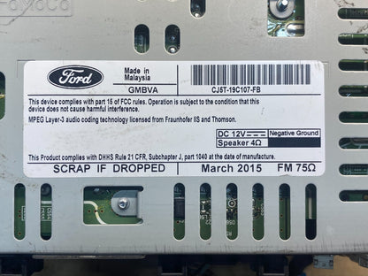 2015 2016 Ford Escape Radio Receiver ID cj5t-19c107-fb AF3866 DW6