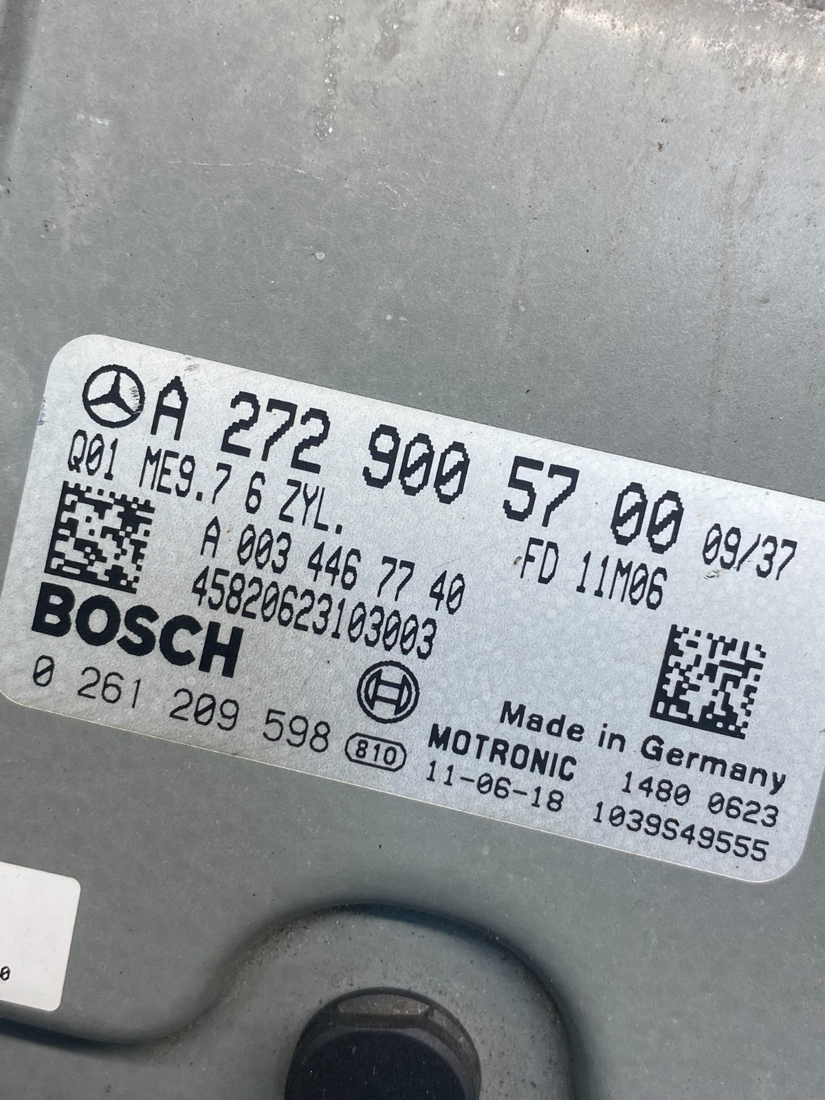 2008 to 2012 Mercedes C300 E350 Engine Computer Module ECM ECU AH4846 DG2