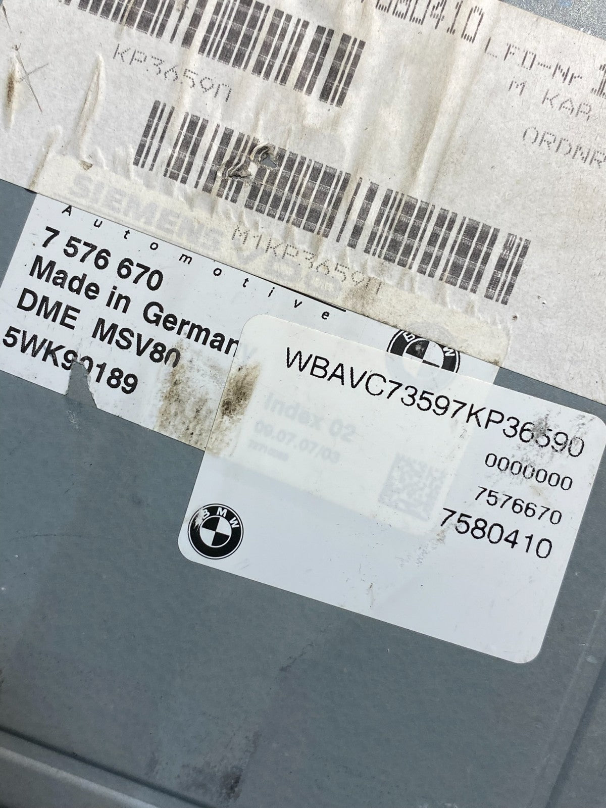 2007 to 2010 Bmw 328i X3 Ecm Ecu Engine Computer Module AI0285 DW2