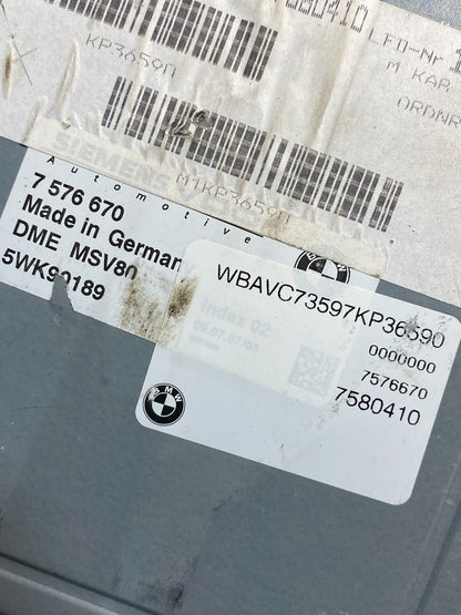 2007 to 2010 Bmw 328i X3 Ecm Ecu Engine Computer Module AI0285 DW2