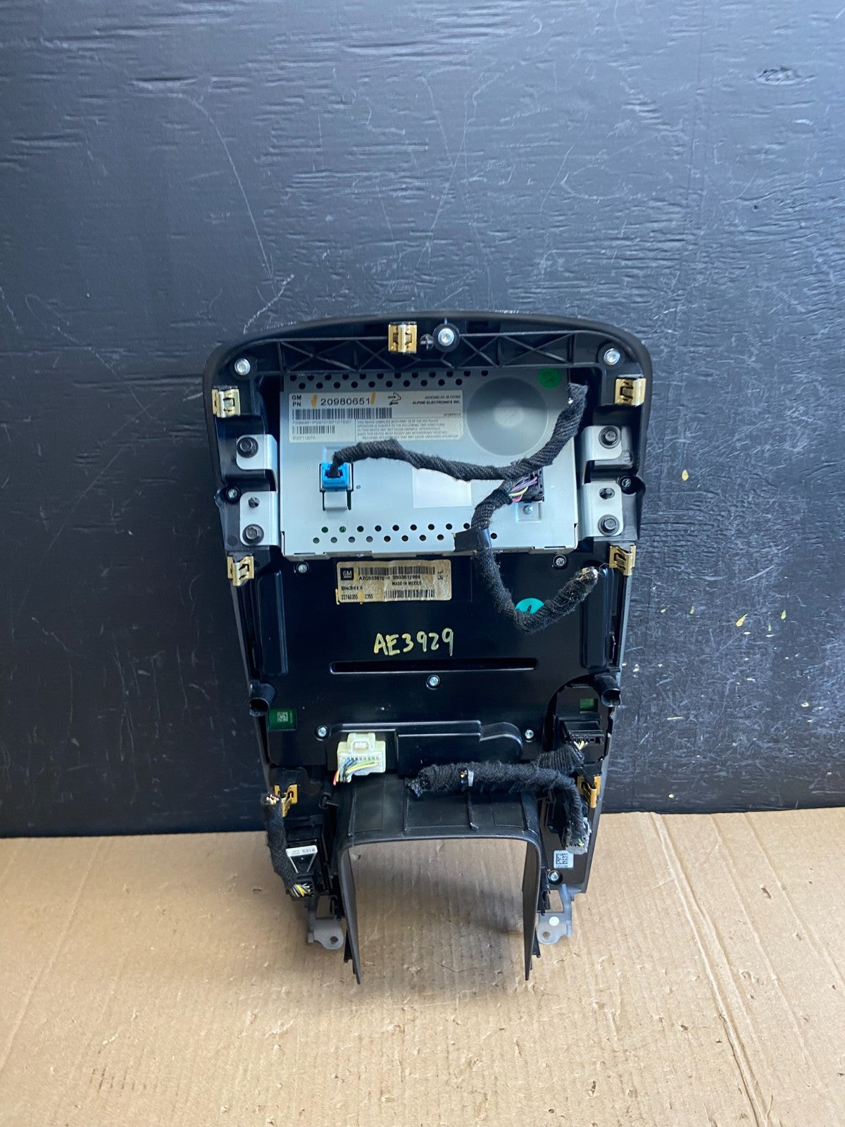 2011 Chevrolet Volt Radio Face Climate Control Panel Bezel ae3929 DG4