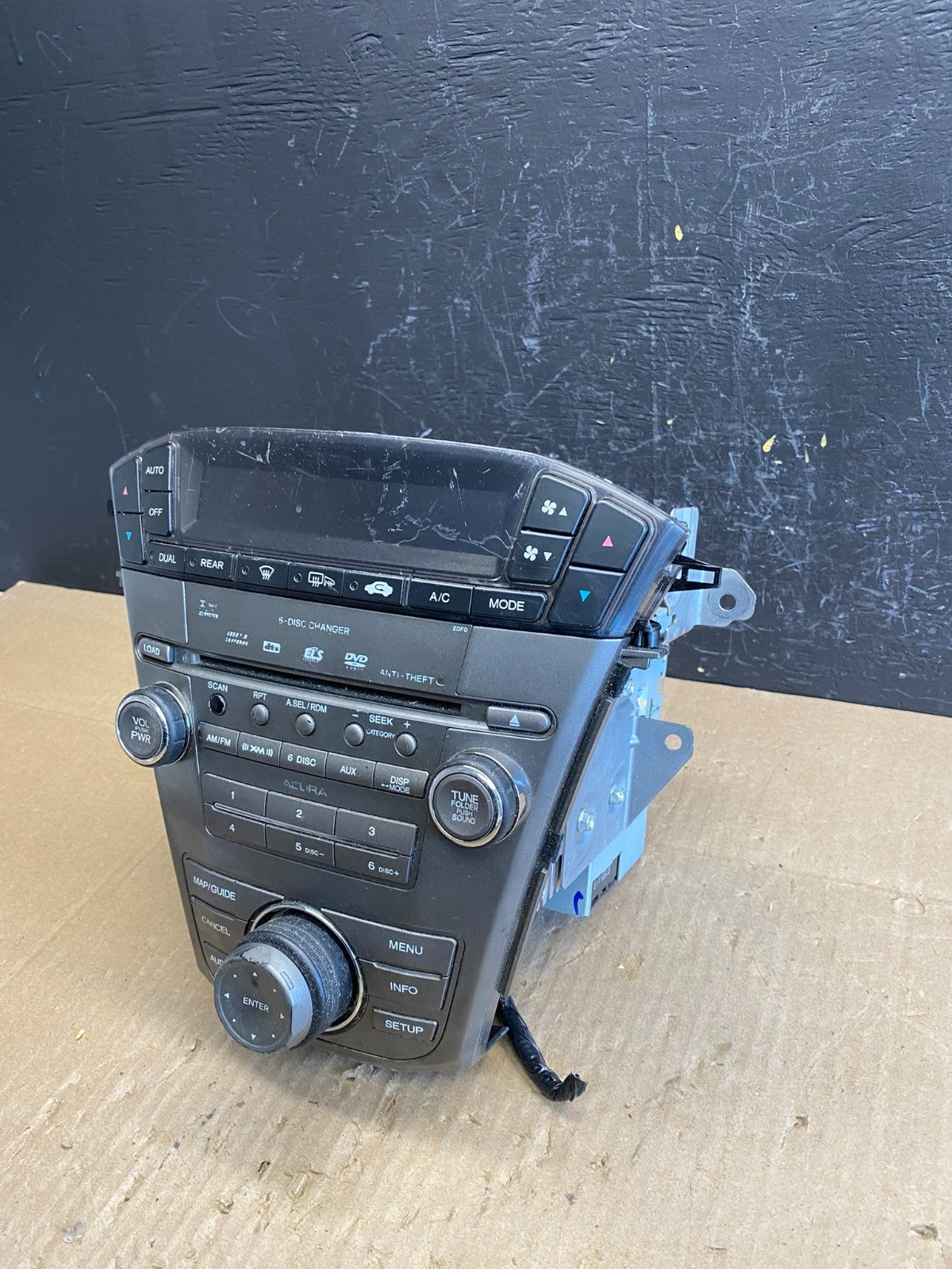 2007 to 2009 Acura Mdx Radio Stereo 6 CD Player Climate Control Pan OEM AB9628DG3