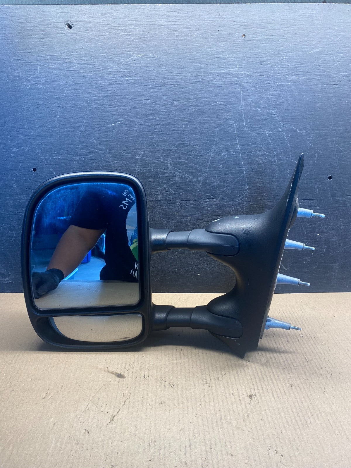 2002 to 2008 Ford E150 Van Left Driver Side Door View Two Arm Mirror AH4501 DW8