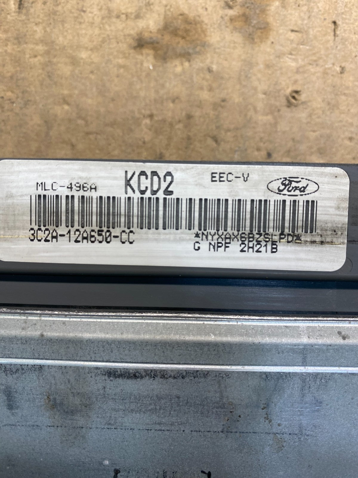 2003 Ford Van E150 5.4L Engine Control Module  ECU 3C2A-12A650-CC AA7850 DG2