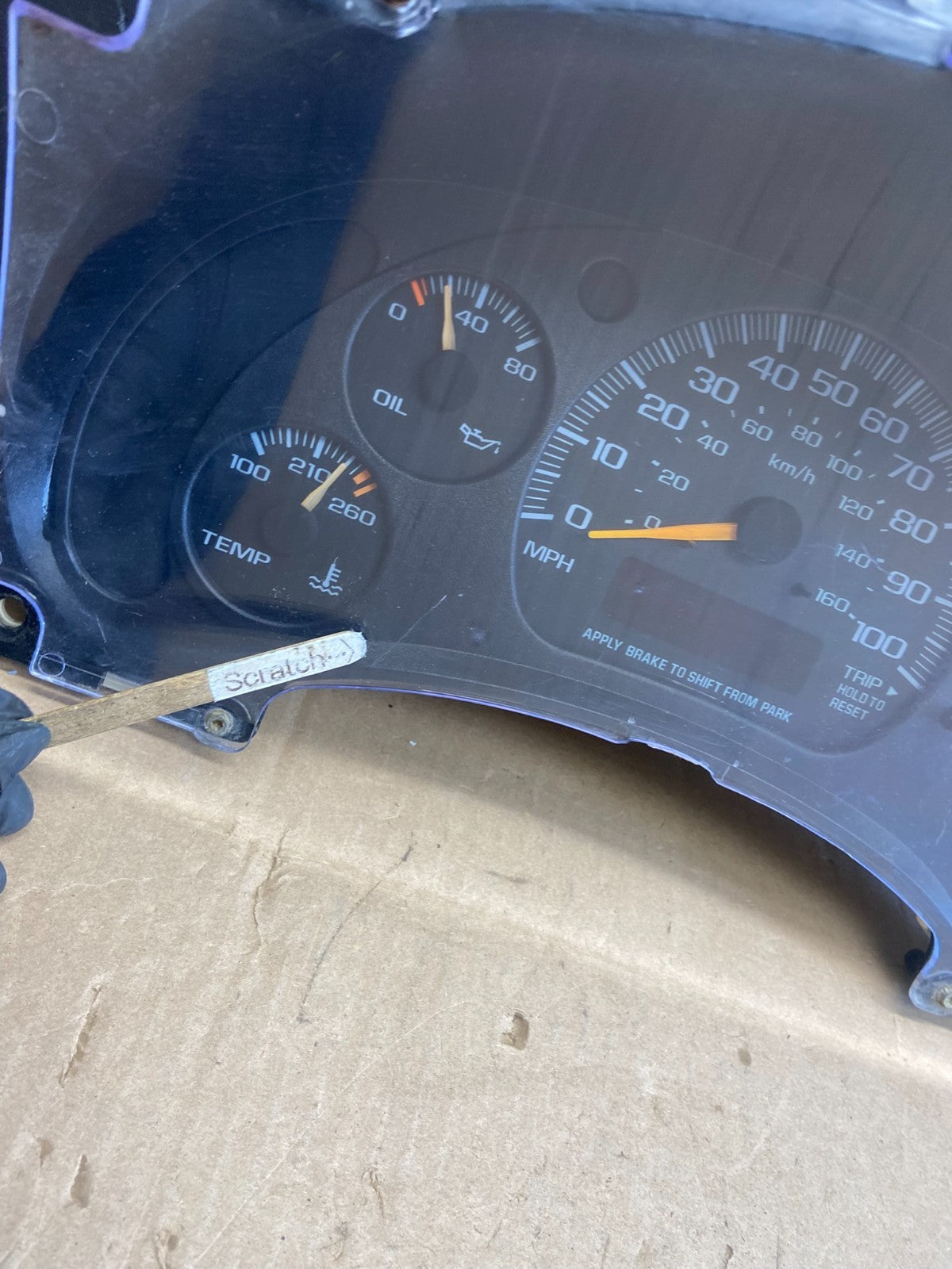 2000 to 2005 Chevrolet Astro Cluster Gauge Speedometer ECM AD1706 DG1