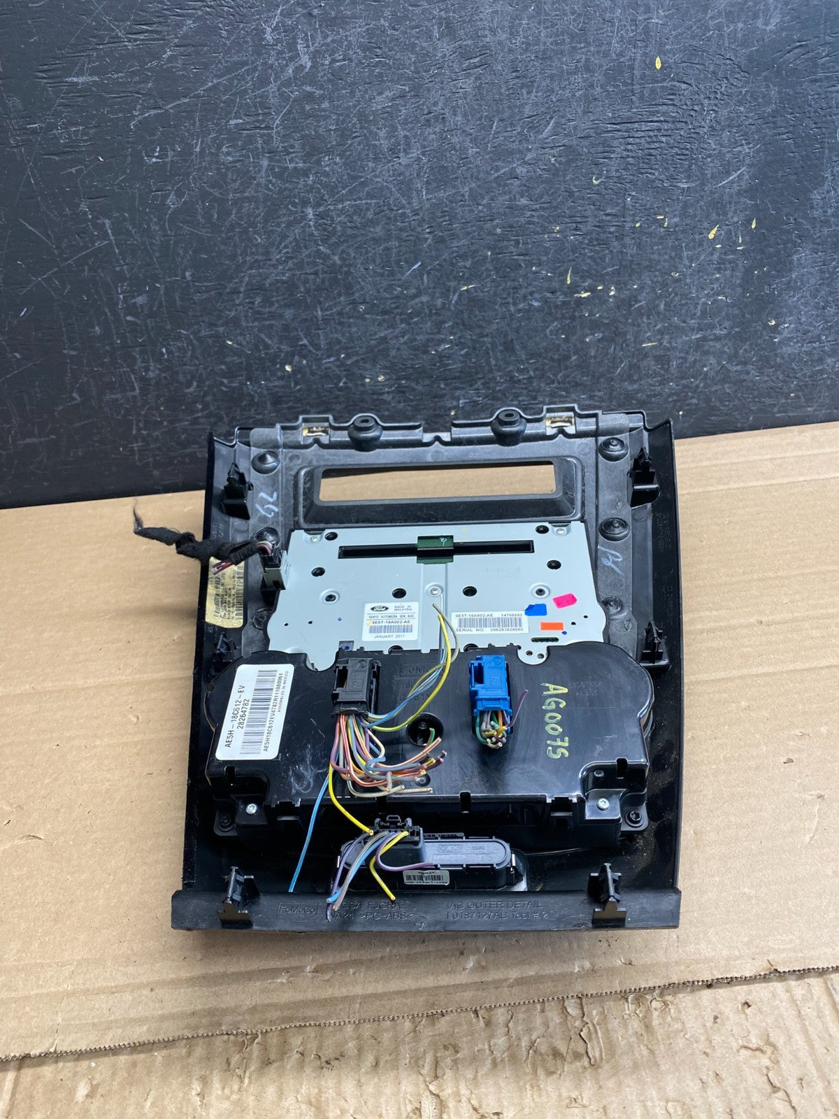 2010 to 2012 Ford Fusion Radio Climate Control A/C Control AG0075 DG4