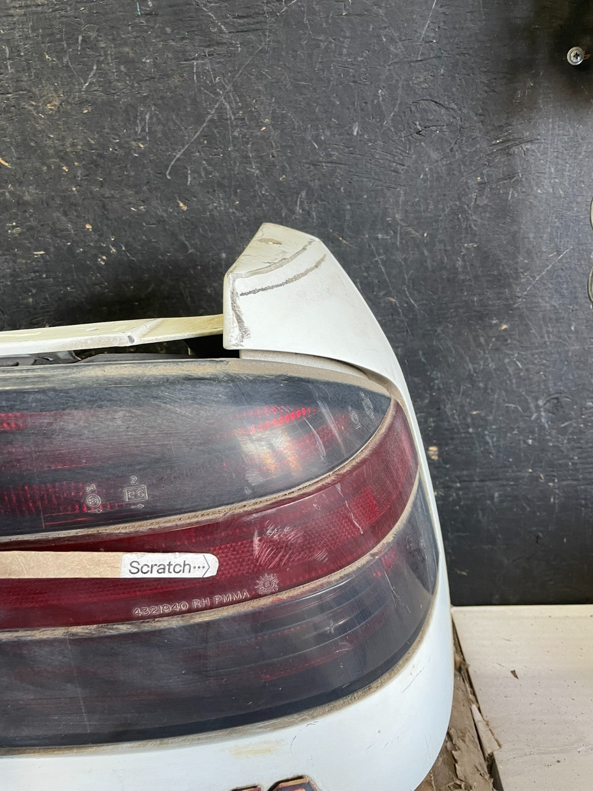 1987 to 1991 Dodge Daytona Taillight Rear Header Panel AA60104