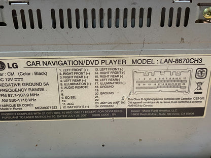 2007 to 2009 Hyundai Santa Fe Radio Navigation CD Mp3 Player AG36016