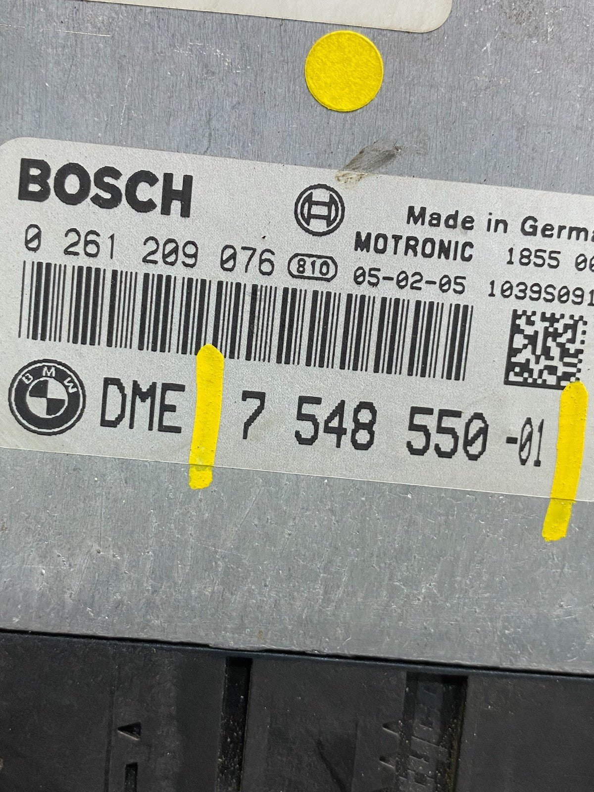 2006 to 2007 Bmw 550i 750i Engine Computer ECU Control Module ECM AE9902 DW2