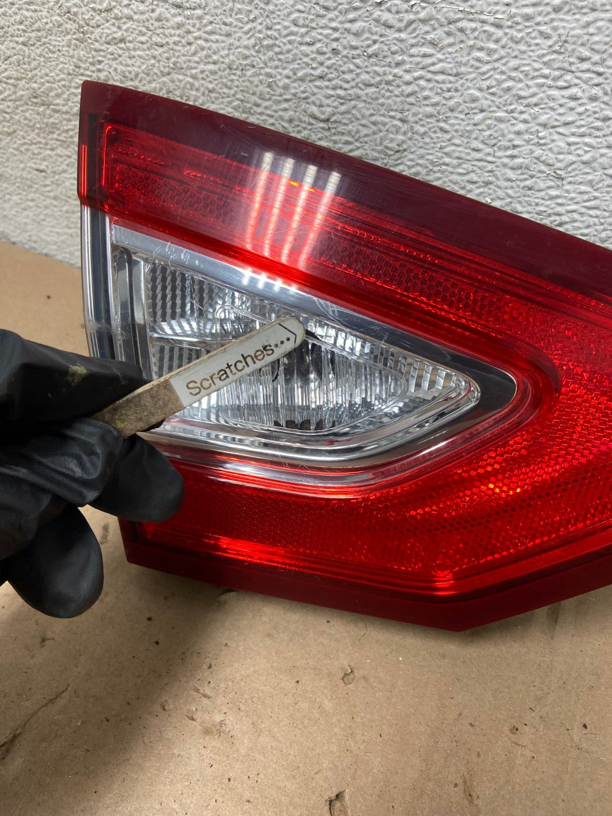 2013 to 2016 Ford Fusion Left Driver Side Tail Light Inner AG4943 LK3