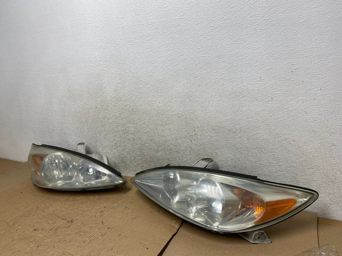 2002 2003 2004 Toyota Camry Left+Right Set Side Halogen Headlights AI1314 DW1